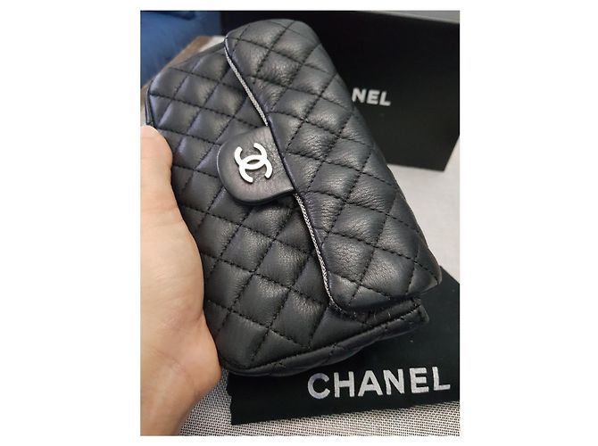 Pochette con cintura chanel chanel Nero Metallico - vista 4