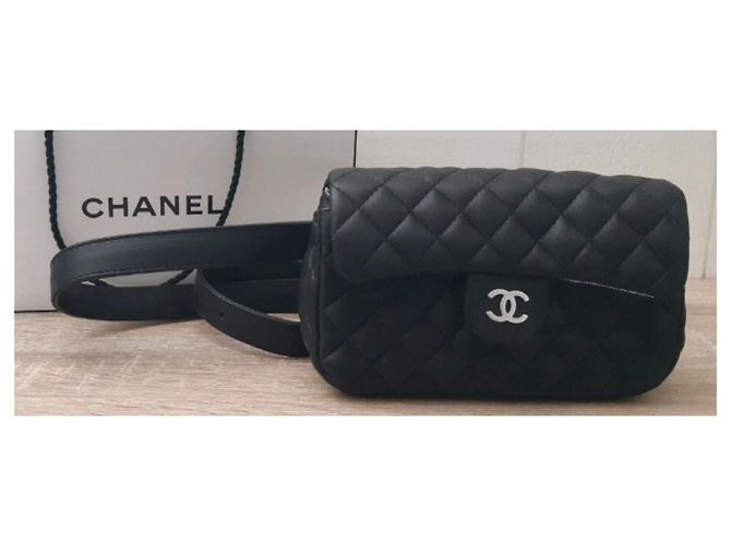 Pochette con cintura chanel chanel Nero Metallico - vista 9