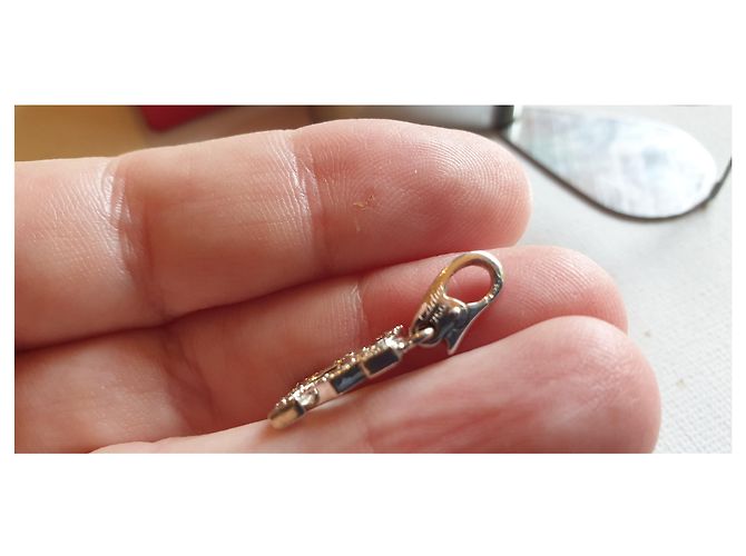 Pendente Cartier in oro bianco e diamanti Argento - vista 7