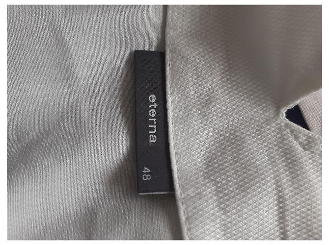 Autre Marque Camicia ETERNA bianca in cotone con gemelli Bianco - vista 3