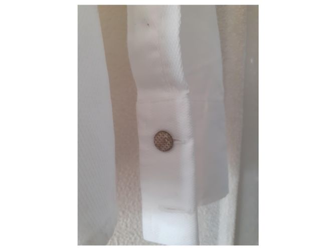 Autre Marque Camicia ETERNA bianca in cotone con gemelli Bianco - vista 5