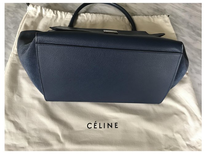 Céline Borsa trapezio GM Celine Blu - vista 2