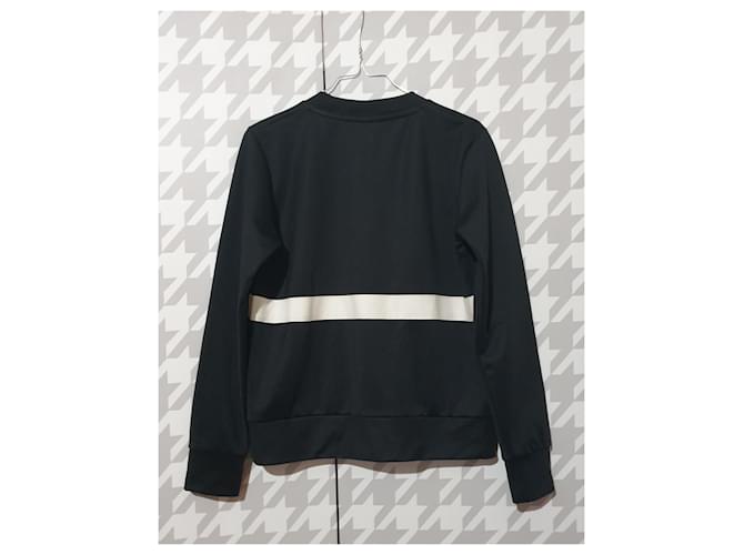 Wood Wood Pullover Schwarz Weiß - Ansicht 2