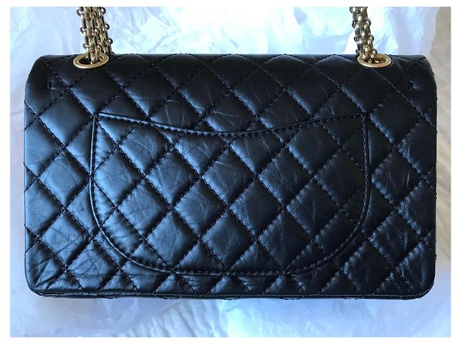 Chanel Reissue 2.55 Borsa con ciondolo da casinò Nero - vista 12