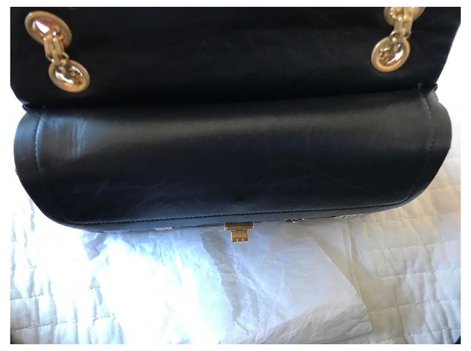 Chanel Reissue 2.55 Borsa con ciondolo da casinò Nero - vista 13