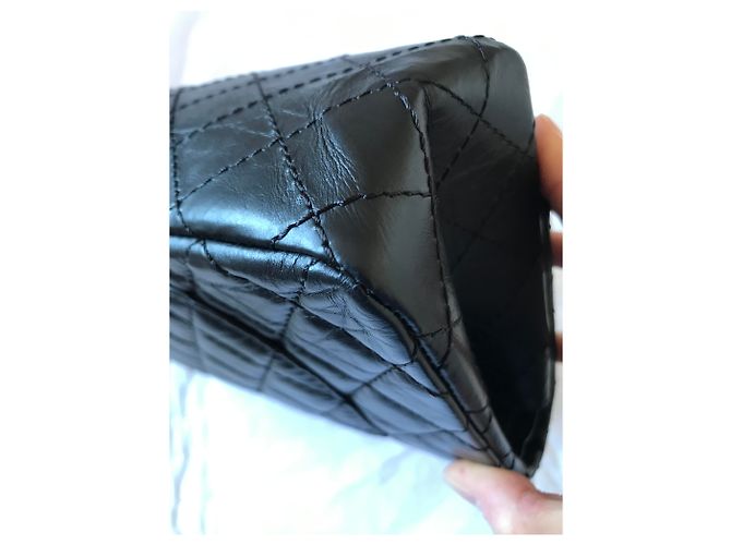 Chanel Reissue 2.55 Borsa con ciondolo da casinò Nero - vista 10
