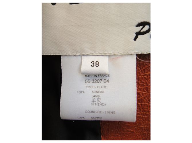 Vintage Givenchy Jacke aus Lammfell t 38 Orange - Ansicht 3