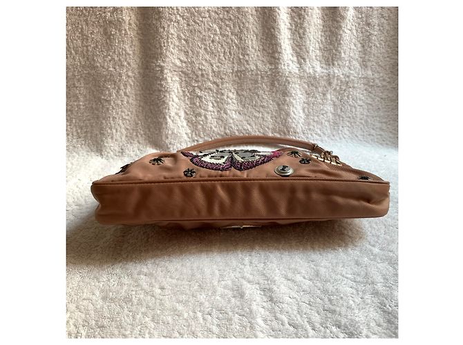 Prada Petit sac en nylon poudre noire - vue 3