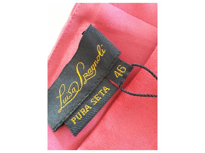 Pantalones de seda de pierna ancha Luisa Spagnoli estampado cachemir Multicolor - vista 5