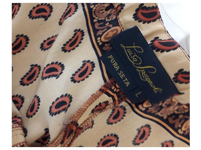 Luisa Spagnoli Seidenhose mit buntem Print Mehrfarben - Ansicht 4