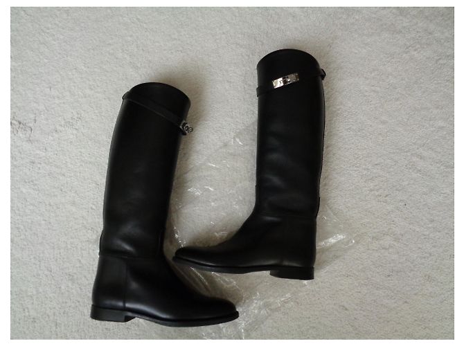 Kelly Hermès Boots Black - view 3