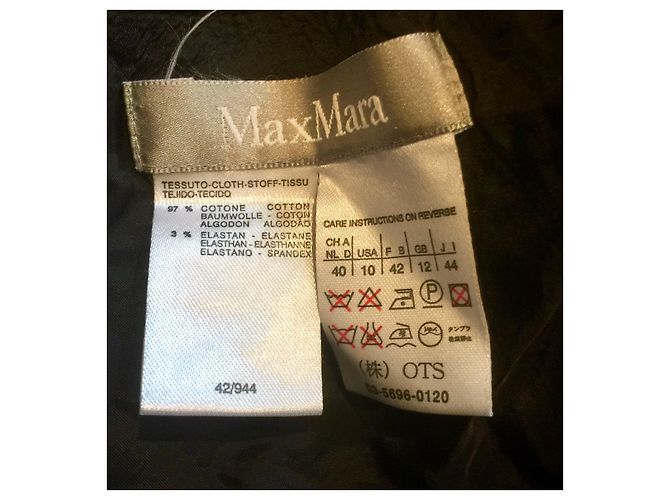 Max Mara Samtrock Schwarz - Ansicht 3