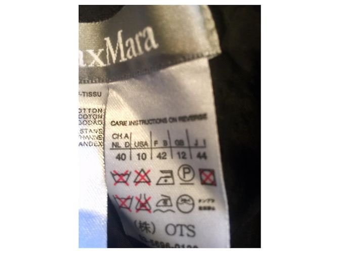 Max Mara Samtrock Schwarz - Ansicht 4