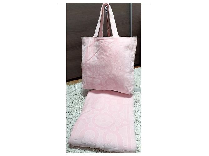 Chanel Strandtasche + Handtuch Pink - Ansicht 3