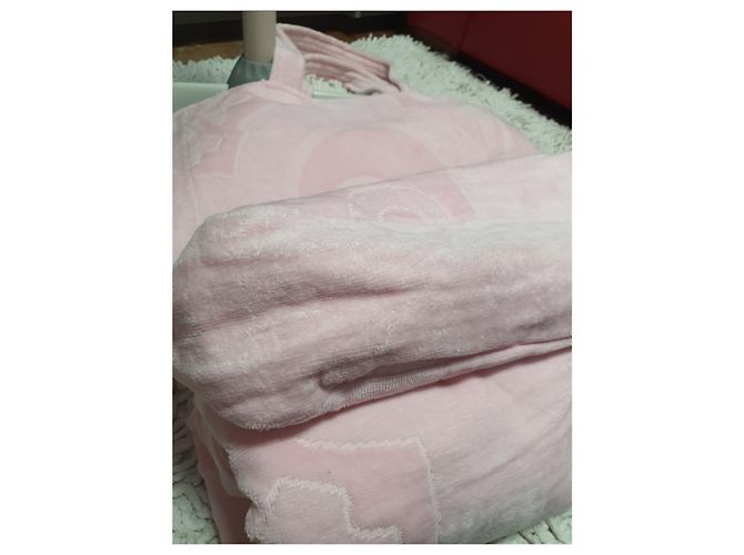 Chanel Strandtasche + Handtuch Pink - Ansicht 4