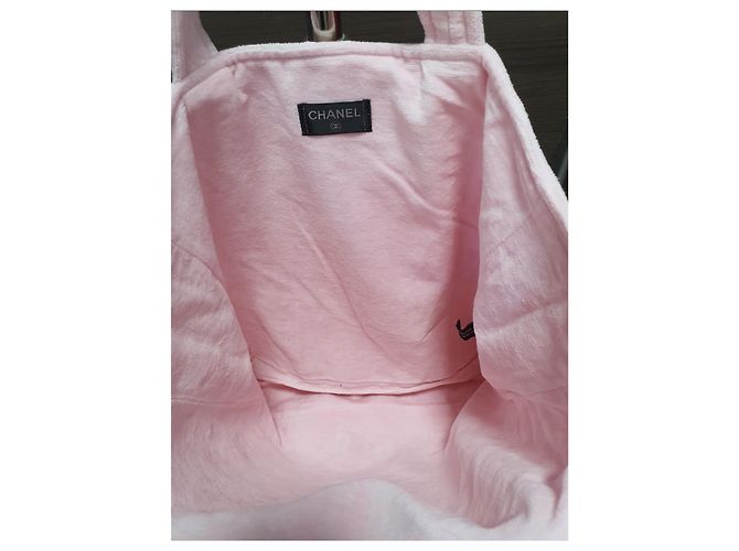 Chanel Strandtasche + Handtuch Pink - Ansicht 6