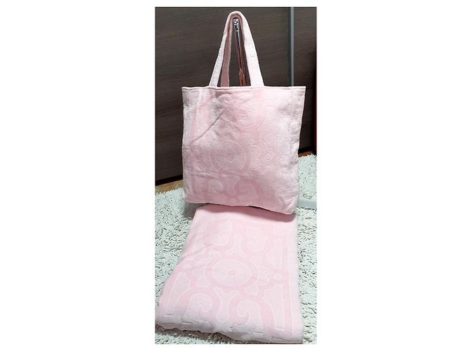 Chanel Strandtasche + Handtuch Pink - Ansicht 7