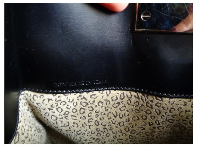 Cartier Panthère Leder Rucksack Schwarz - Ansicht 13