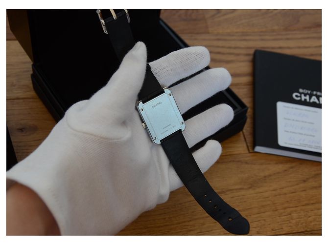 Boyfriend Chanel Boy Friend Uhr Schwarz Silber - Ansicht 4