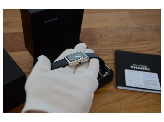 Boyfriend Chanel Boy Friend Uhr Schwarz Silber - Ansicht 7