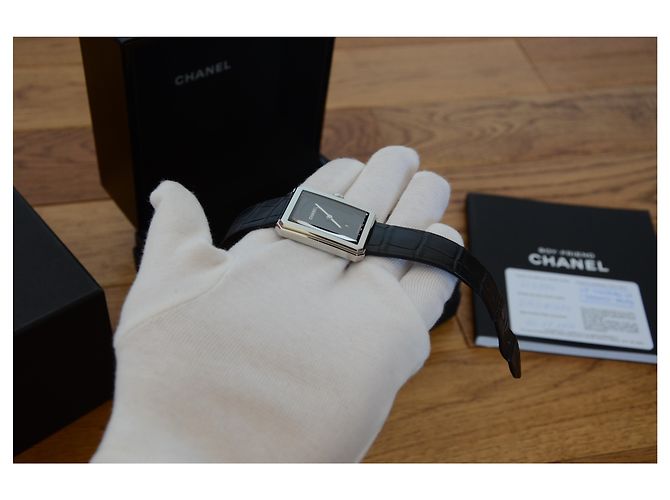 Boyfriend Chanel Boy Friend Uhr Schwarz Silber - Ansicht 8