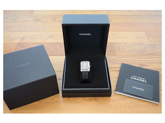Boyfriend Chanel Boy Friend Uhr Schwarz Silber - Ansicht 9