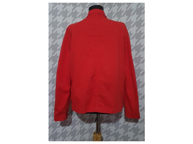 Mads Norgaard Chaqueta de algodón roja Mads Norgarrd Copenhagen Talla L - vista 3