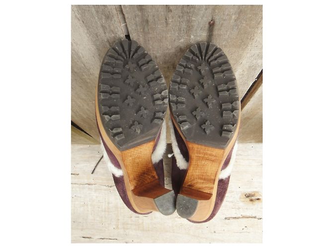 botas baixas Dolce & Gabbana tosquia e madeira t 40 - vista 6