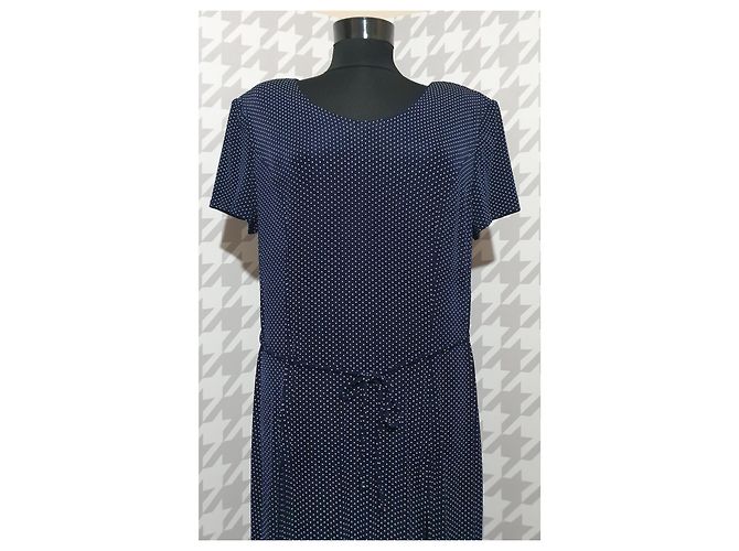 Abito Joseph Ribkoff Blu a Pois - vista 2