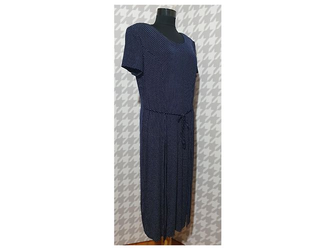 Abito Joseph Ribkoff Blu a Pois - vista 3
