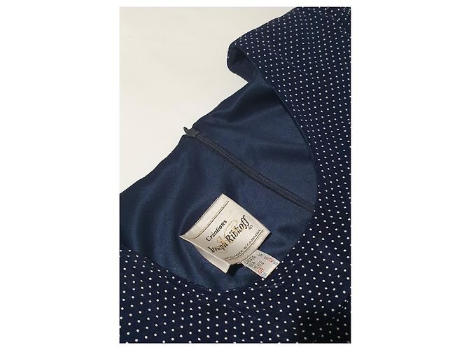 Abito Joseph Ribkoff Blu a Pois - vista 6