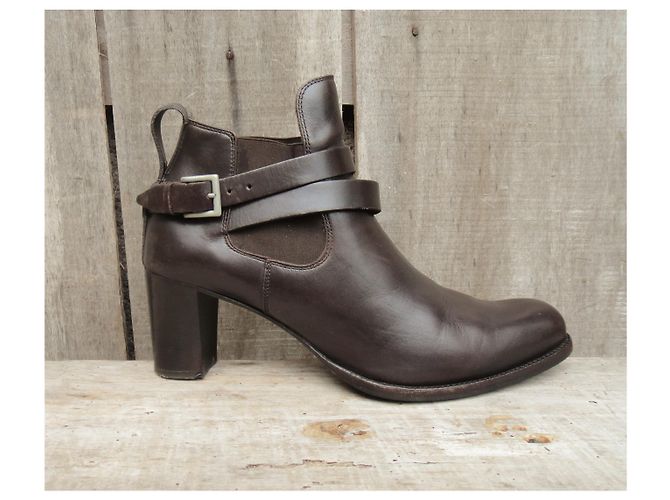 Botas Chelsea Heschung piel marrón oscuro 40,5 - vista 3