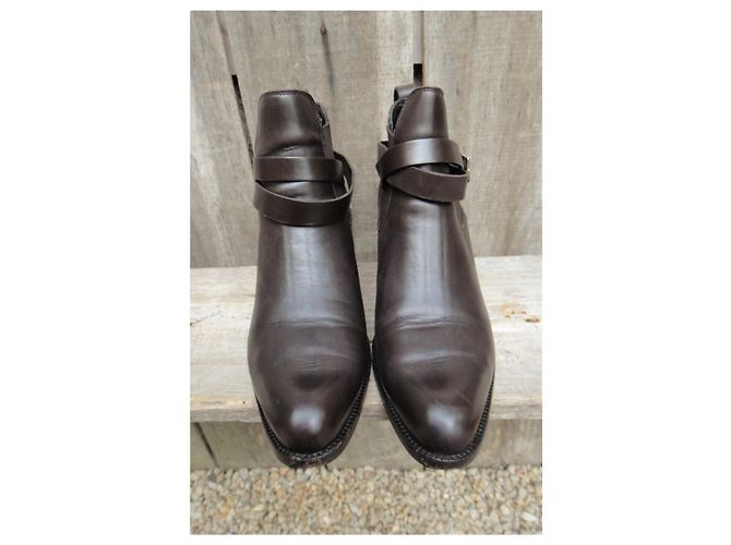 Botas Chelsea Heschung piel marrón oscuro 40,5 - vista 5