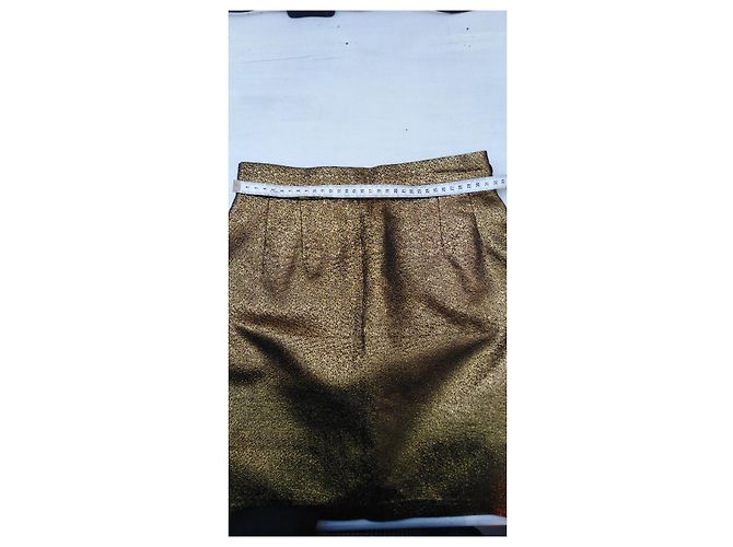 Soeur Catousha Rock mit hoher Taille Gold Polyester Größe 34 Golden - Ansicht 11