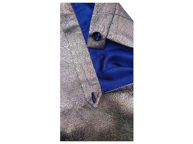 Soeur Catousha Rock mit hoher Taille Gold Polyester Größe 34 Golden - Ansicht 4
