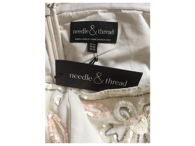 Vestido Glossy Willow Needle & Thread blanco crema - vista 10