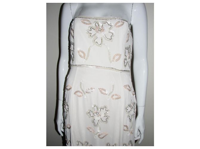 Vestido Glossy Willow Needle & Thread blanco crema - vista 4
