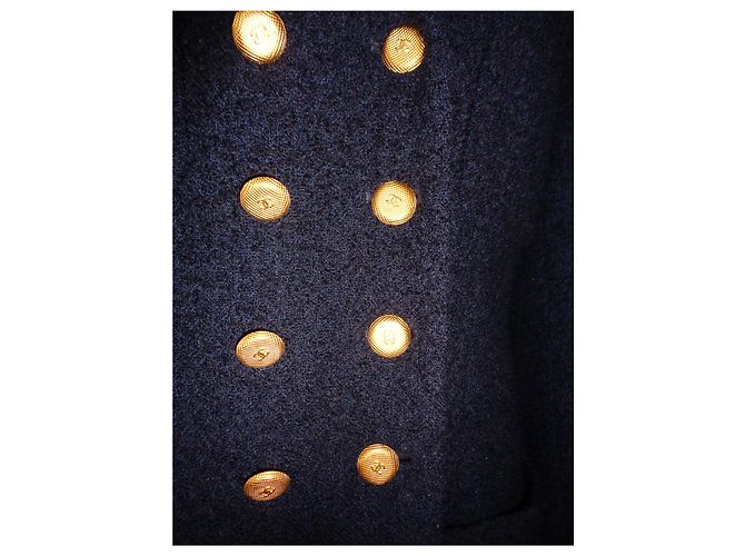 Chanel Navy Blue Wool Jacket - view 2