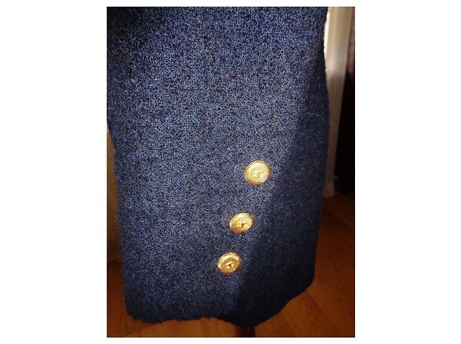 Chanel Navy Blue Wool Jacket - view 3