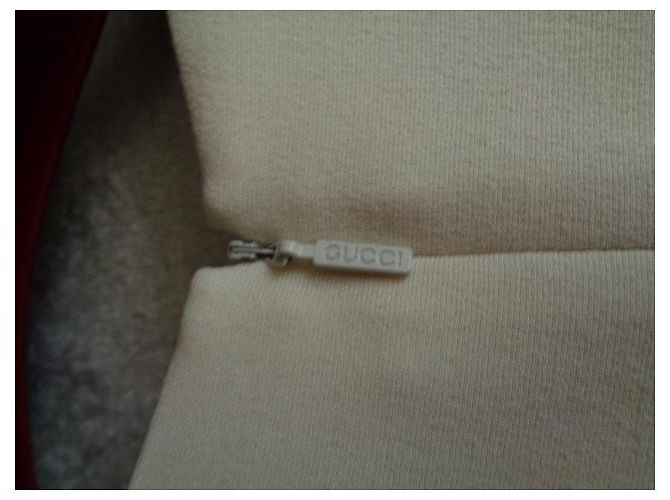 Gucci Cocktailkleid Seide Creme Roh - Ansicht 5