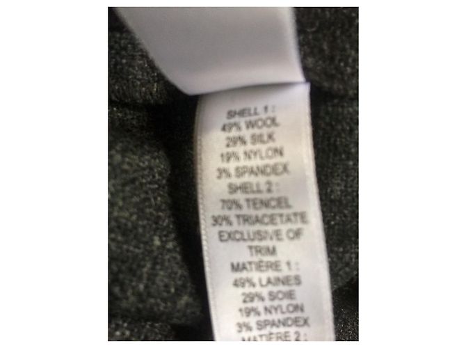 Vera Wang Wollseidenkleid Anthrazitgrau - Ansicht 11