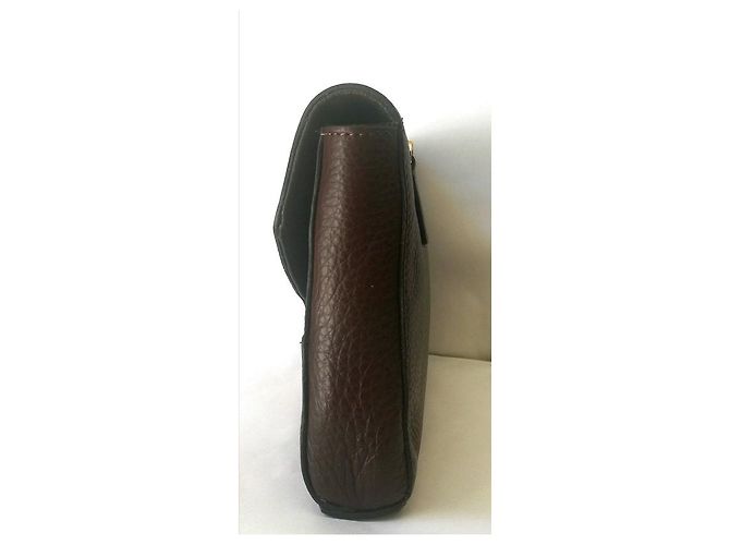 Autre Marque Pochette Coccinelle in pelle marrone Marrone scuro - vista 10