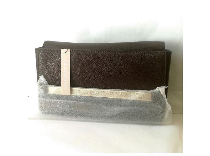 Autre Marque Pochette Coccinelle in pelle marrone Marrone scuro - vista 11