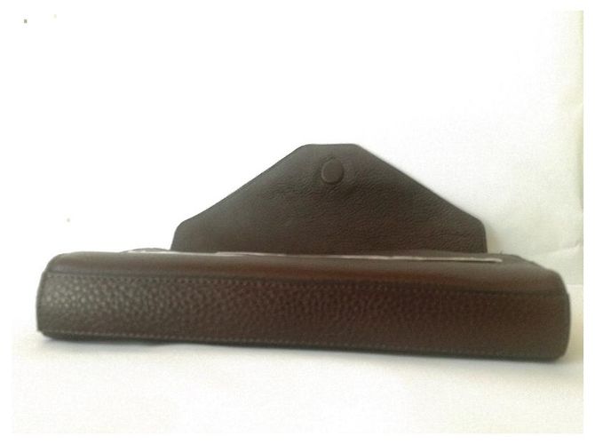 Autre Marque Pochette Coccinelle in pelle marrone Marrone scuro - vista 12