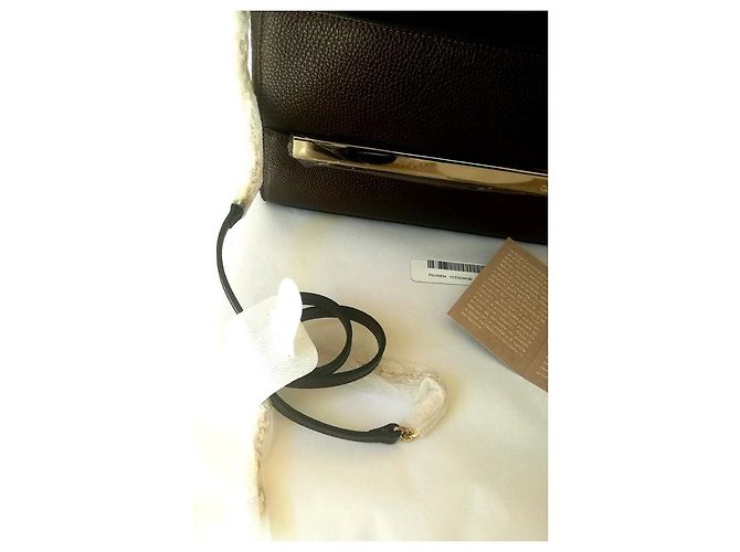 Autre Marque Pochette Coccinelle in pelle marrone Marrone scuro - vista 3