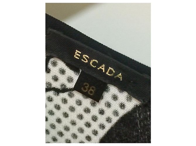 Escada Abito in jersey bianco e nero - vista 6