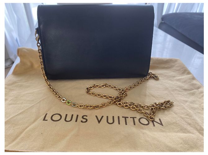 Borsa a mano Louis Vuitton Louisa in pelle nera Nero - vista 2