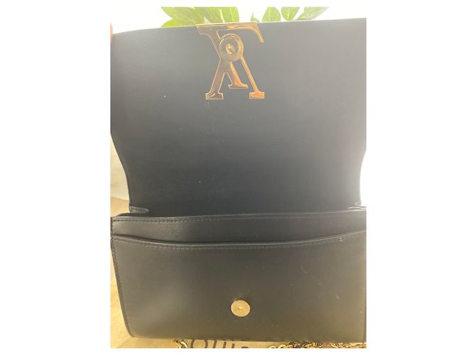 Borsa a mano Louis Vuitton Louisa in pelle nera Nero - vista 3