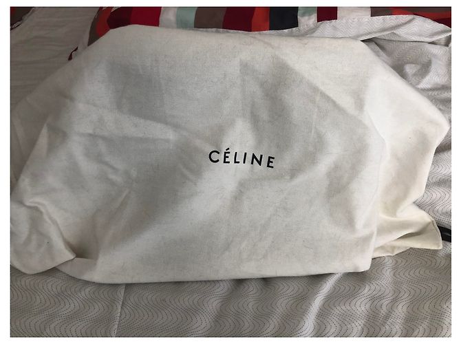 Trapèze Borsa a spalla Céline TRAPEZE grande in pelle e scamosciata blu scuro Blu navy - vista 7