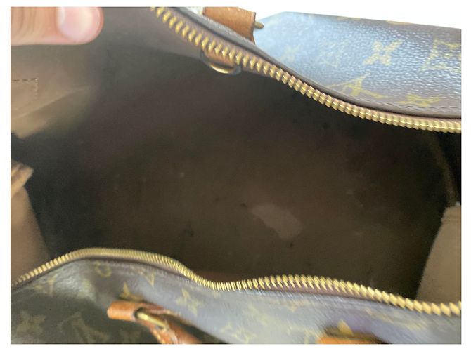 Borsa Louis Vuitton in pelle marrone Marrone chiaro - vista 3